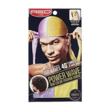 Power Wave Duo Colors Satin Durag - Red by Kiss