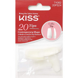 Coffin Tip Shaped Tips Acrylic Plain Nails - 20PS24 - by Kiss