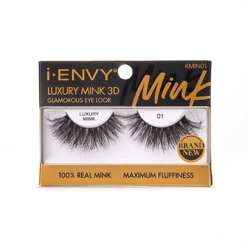 i•Envy - KMIN01 - Luxury Mink 3D Glamorous Eye Look Lashes By Kiss