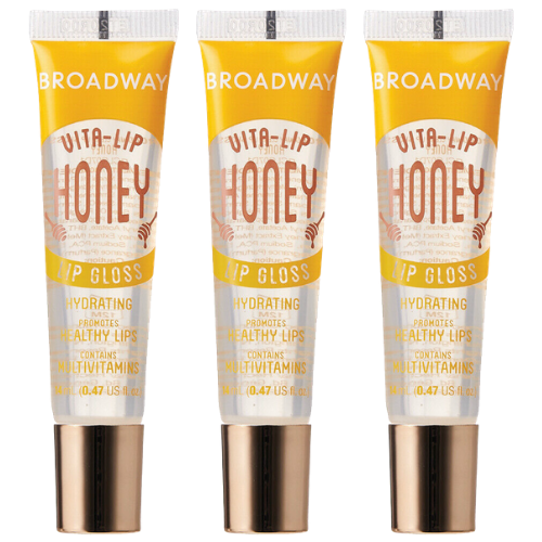 [1, 3, 6, 12 PIECE] SET of Honey Broadway Vita-Lip Clear Lip Gloss 0.47oz/14ml by Kiss