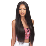 Miss Origin 12A Natural Straight 18-20-22" Bundle Hair Designer Mix 4" Lace Part Closure Human Blend Weave Hair by Bobbi Boss
