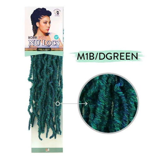Nu Locs 18" Synthetic Crochet Braid Hair By Bobbi Boss (6 packs) - Waba Hair and Beauty Supply