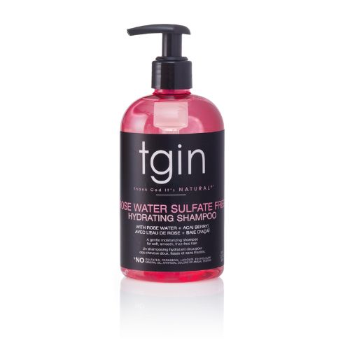 Rose Water Sulfate Free Hydrating Shampoo (13 oz) by TGIN