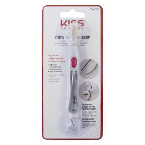 Comfort Grip Slant Tip Tweezer with Suction Cup - TWZ07 - by Kiss