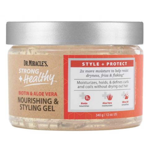 Strong + Healthy Nourishing & Styling Gel (12 oz) by Dr. Miracle