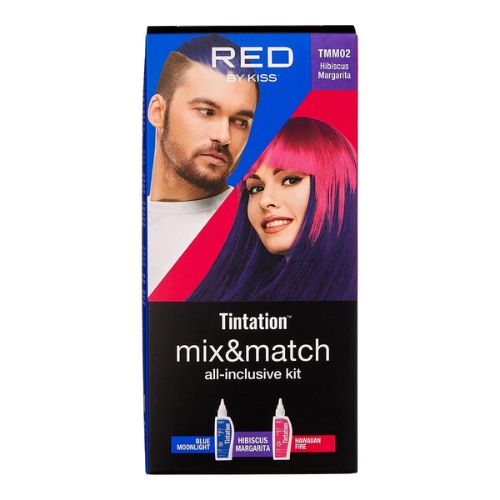 Tintation Mix & Match Hair Dye 2 Different Colors Kit Red by Kiss